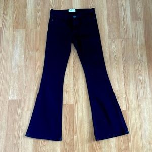 CURRENT/ELLIOTT The Low Bell Bottom Black Y2K Jeans 27